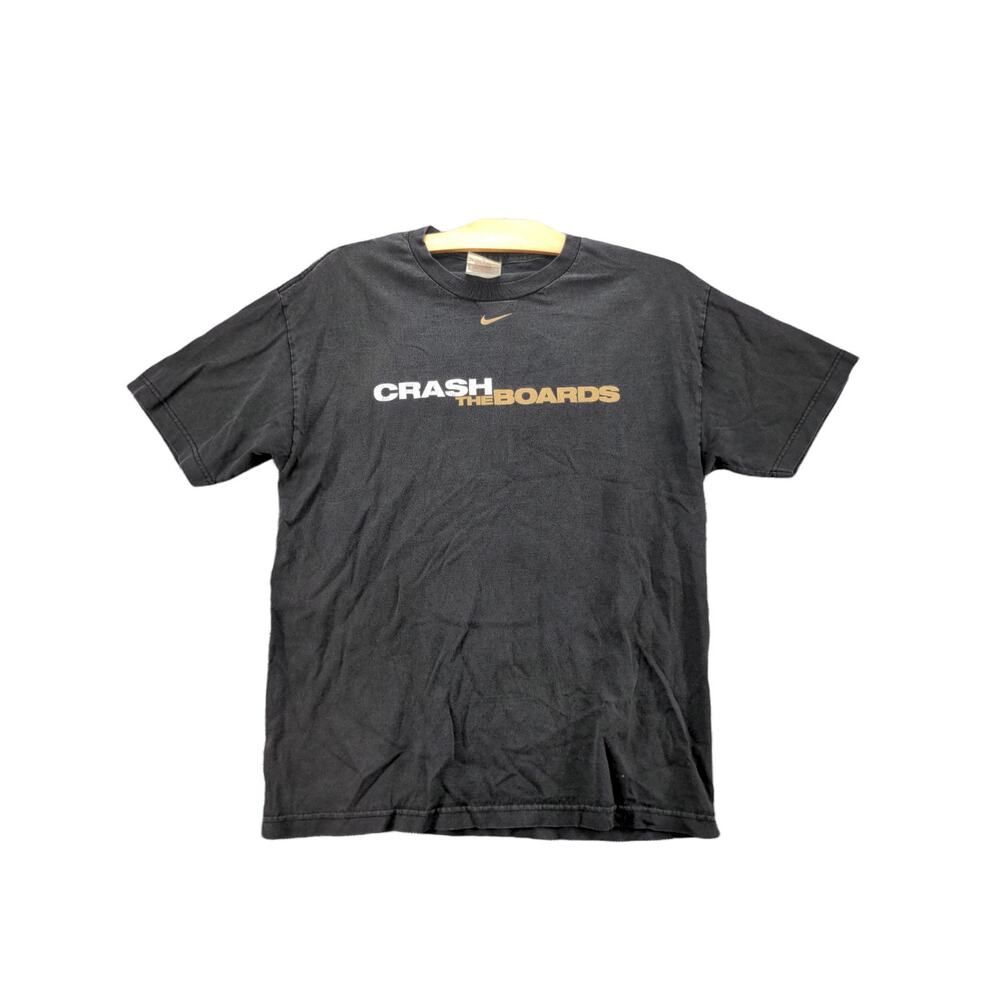 Mens Nike Team Purdue University T Shirt Size M Black Crash the Boards Graphic